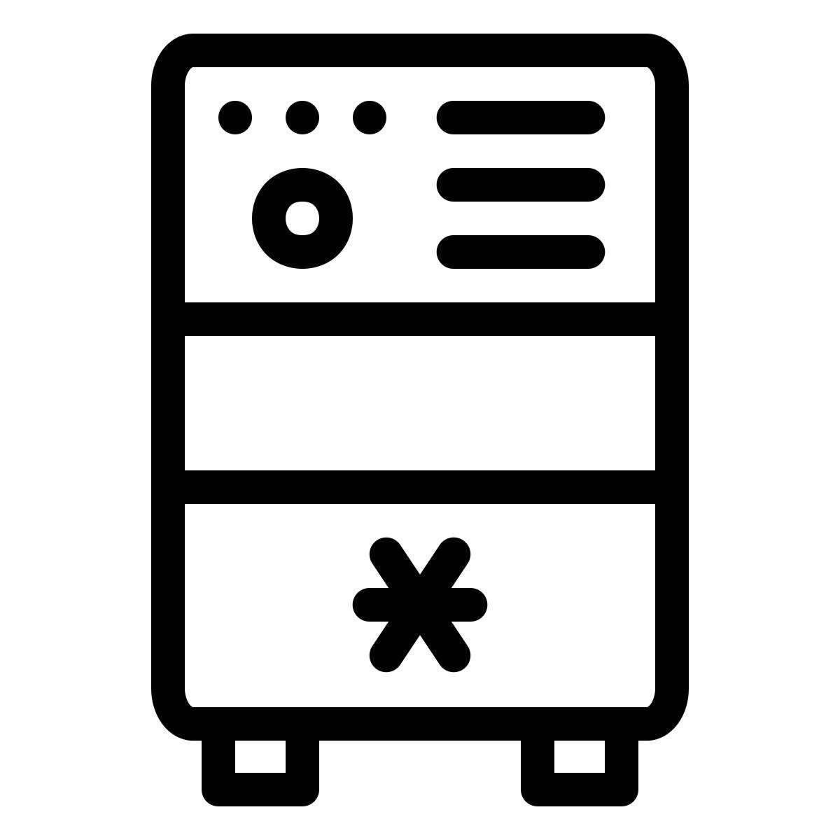 ios 17 outlined style machine à glaçons icon