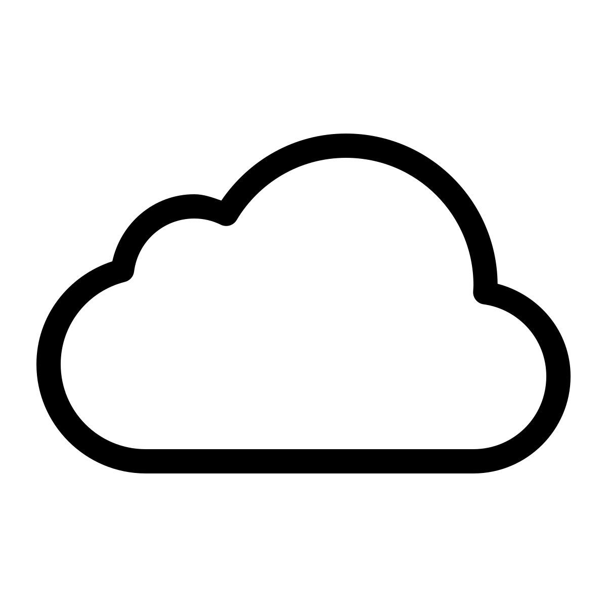 ios 17 outlined style icloud icon