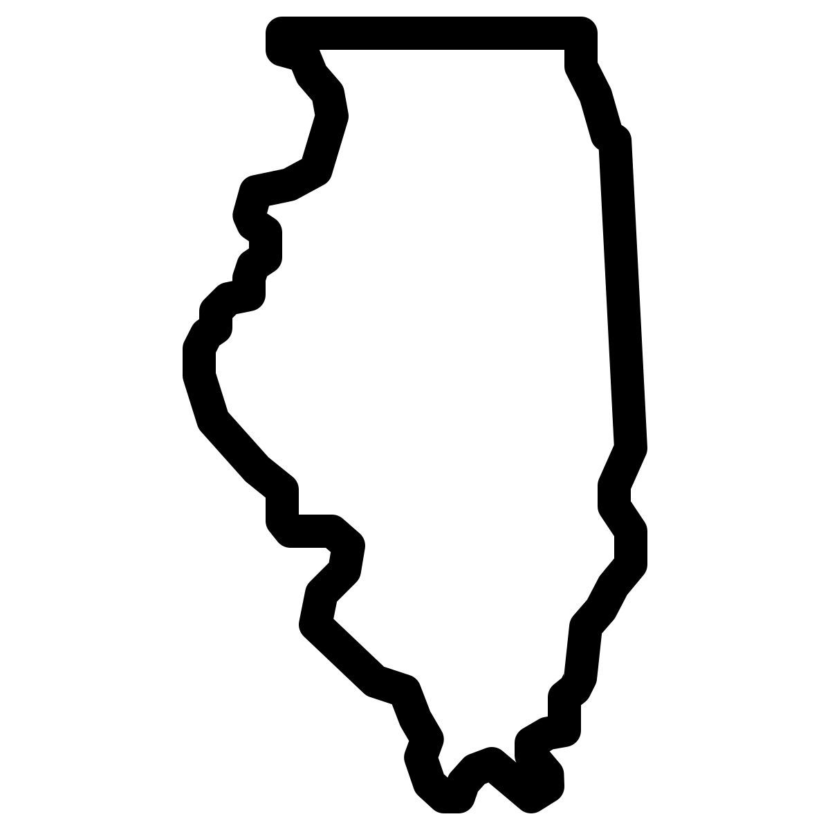 ios 17 outlined style illinois icon