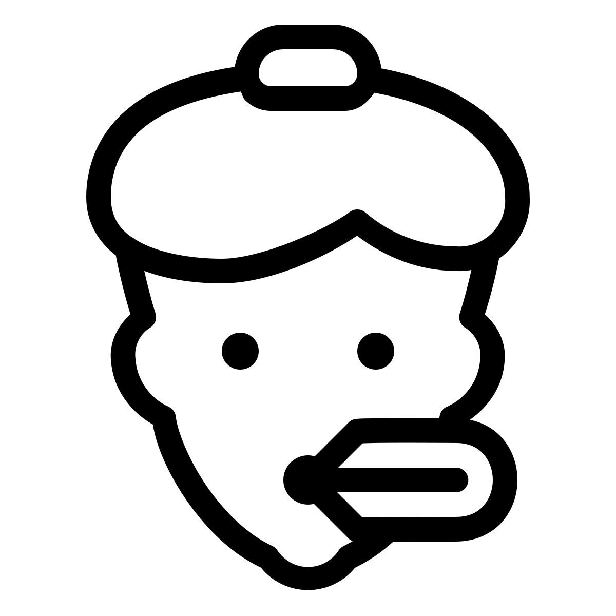 ios 17 outlined style 병 icon