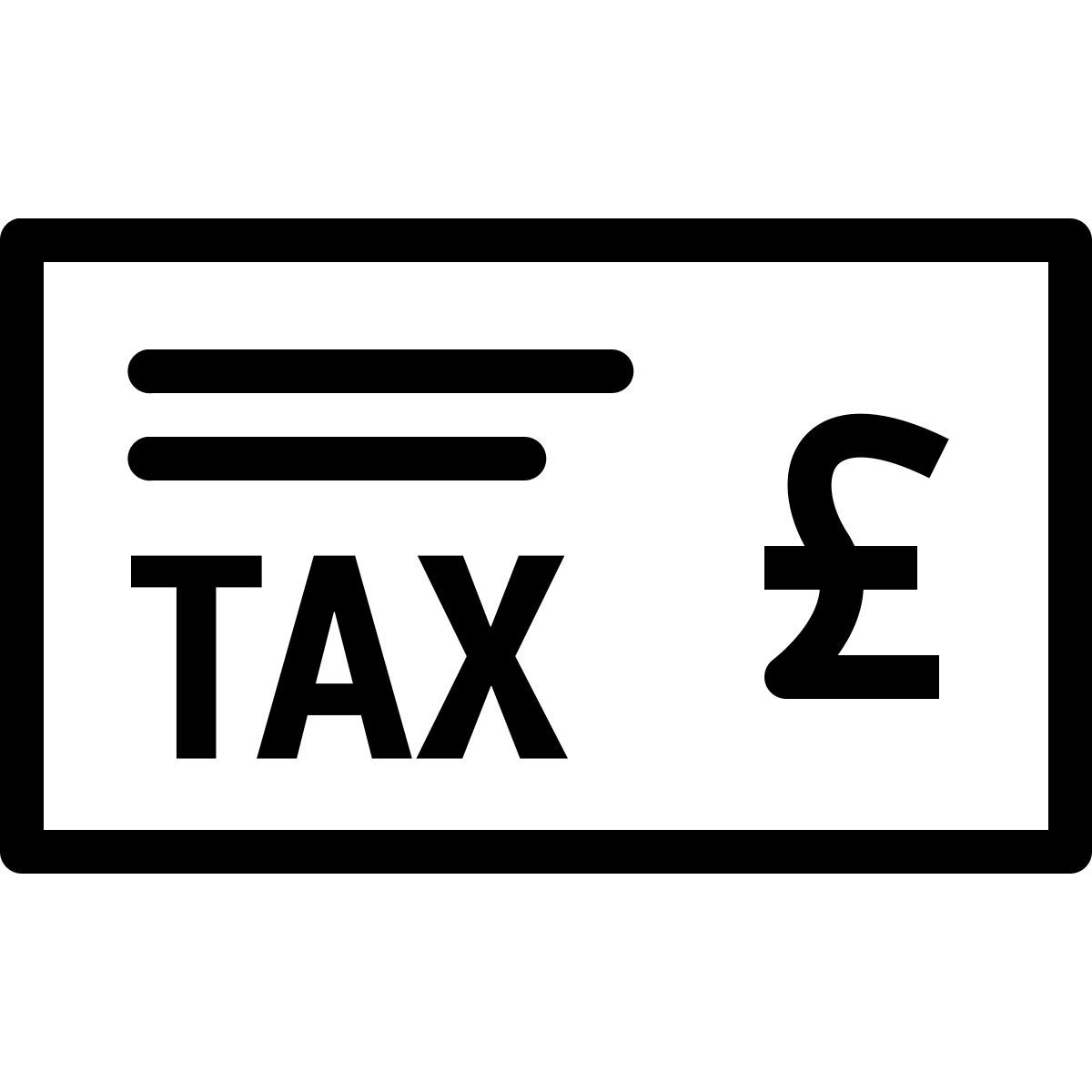 ios 17 outlined style 所得税 icon