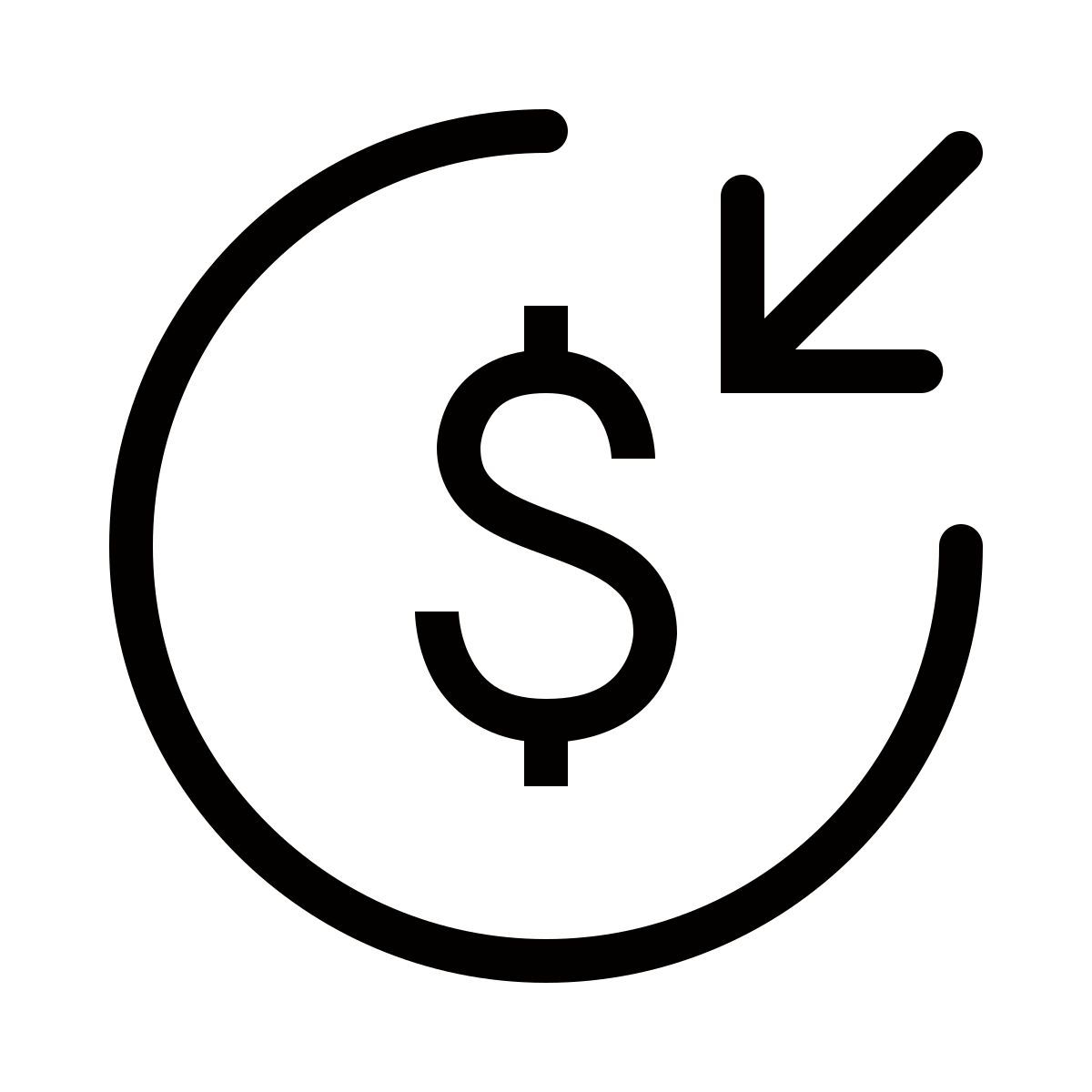 ios 17 outlined style income icon