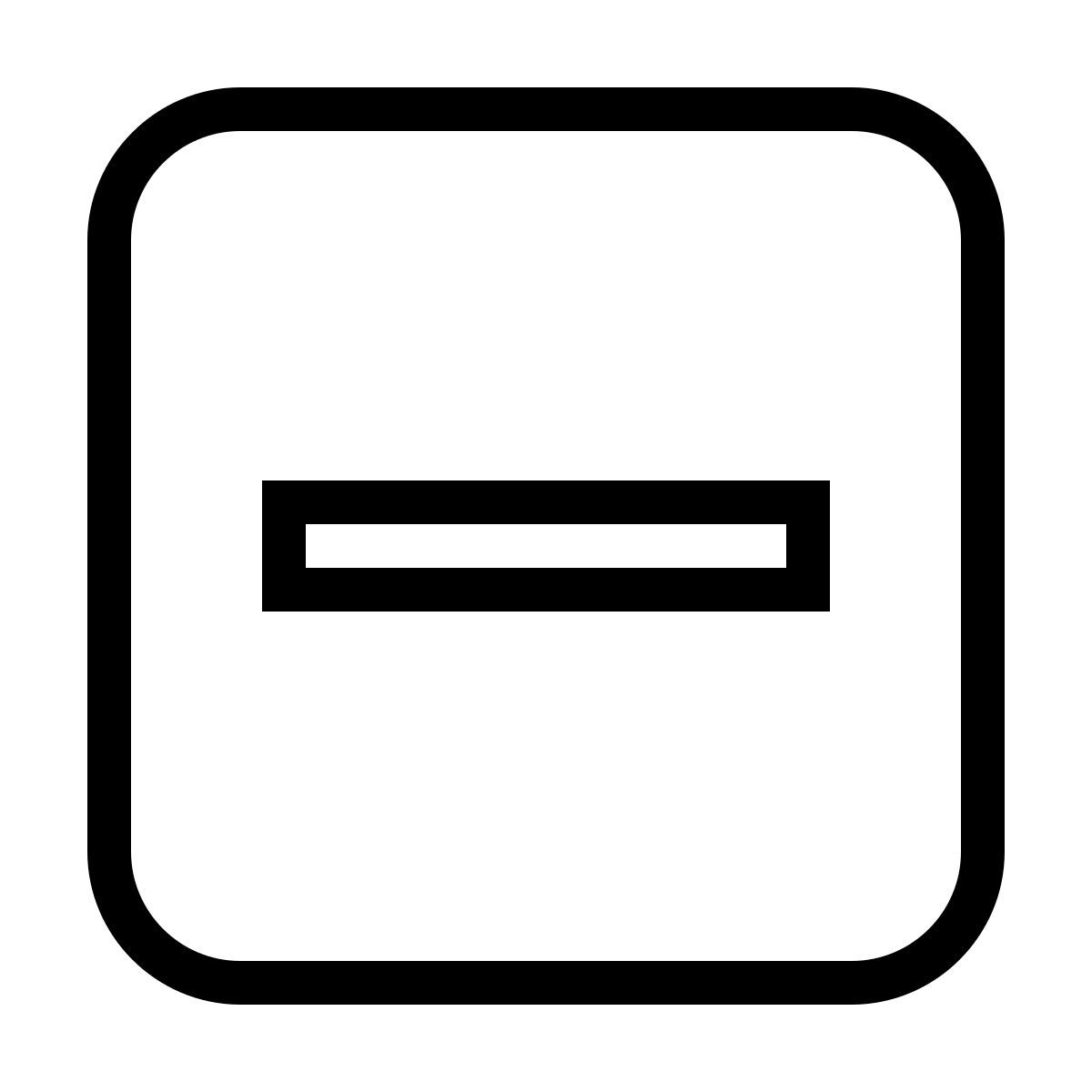 ios 17 outlined style casella di controllo indeterminato icon