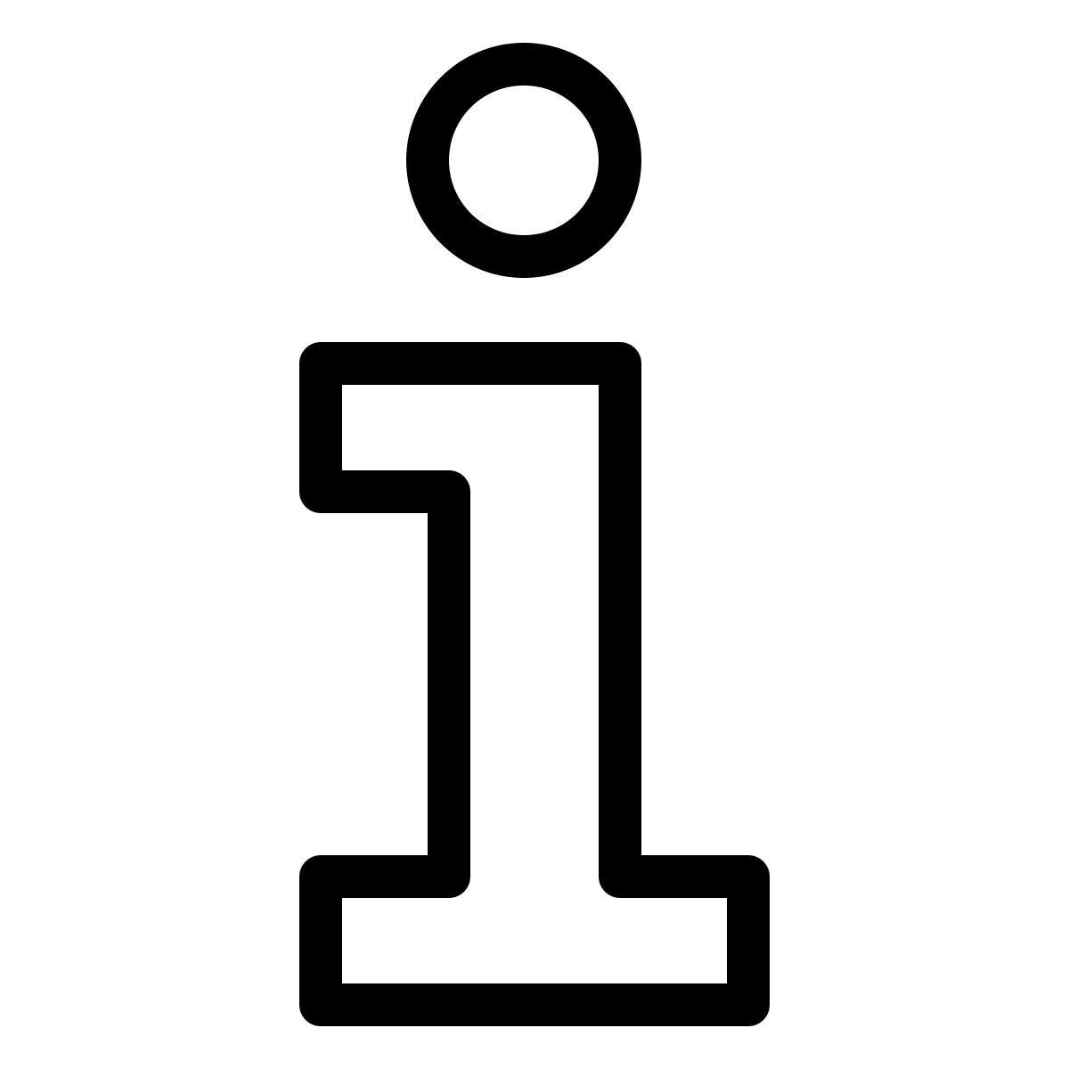 ios 17 outlined style information icon