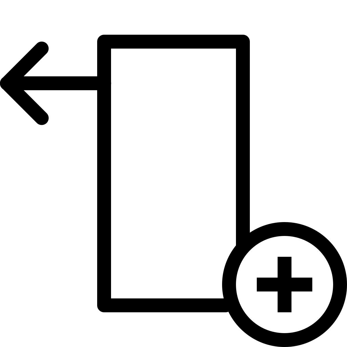 ios 17 outlined style insérer une colonne à gauche icon