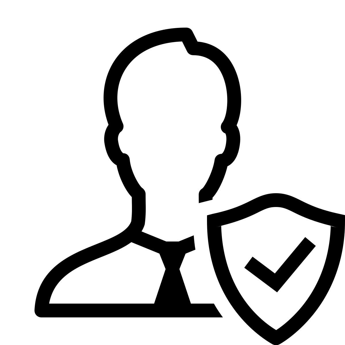 ios 17 outlined style agente de seguros icon