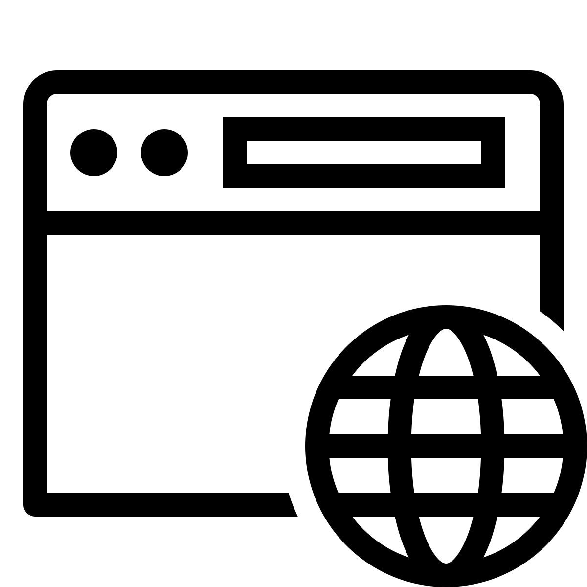 ios 17 outlined style navegador de internet icon