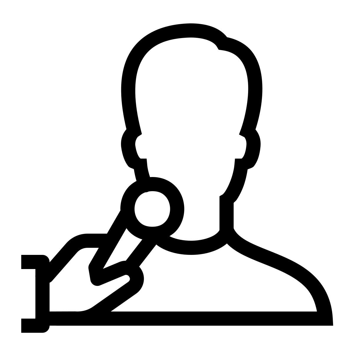 ios 17 outlined style interview icon