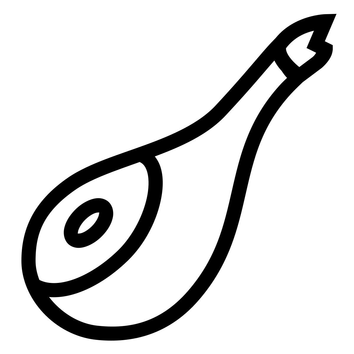 ios 17 outlined style jamón icon