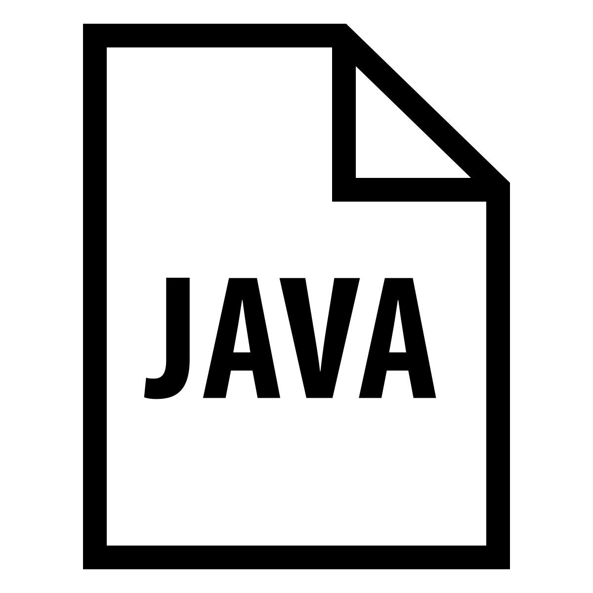 ios 17 outlined style arquivos java icon