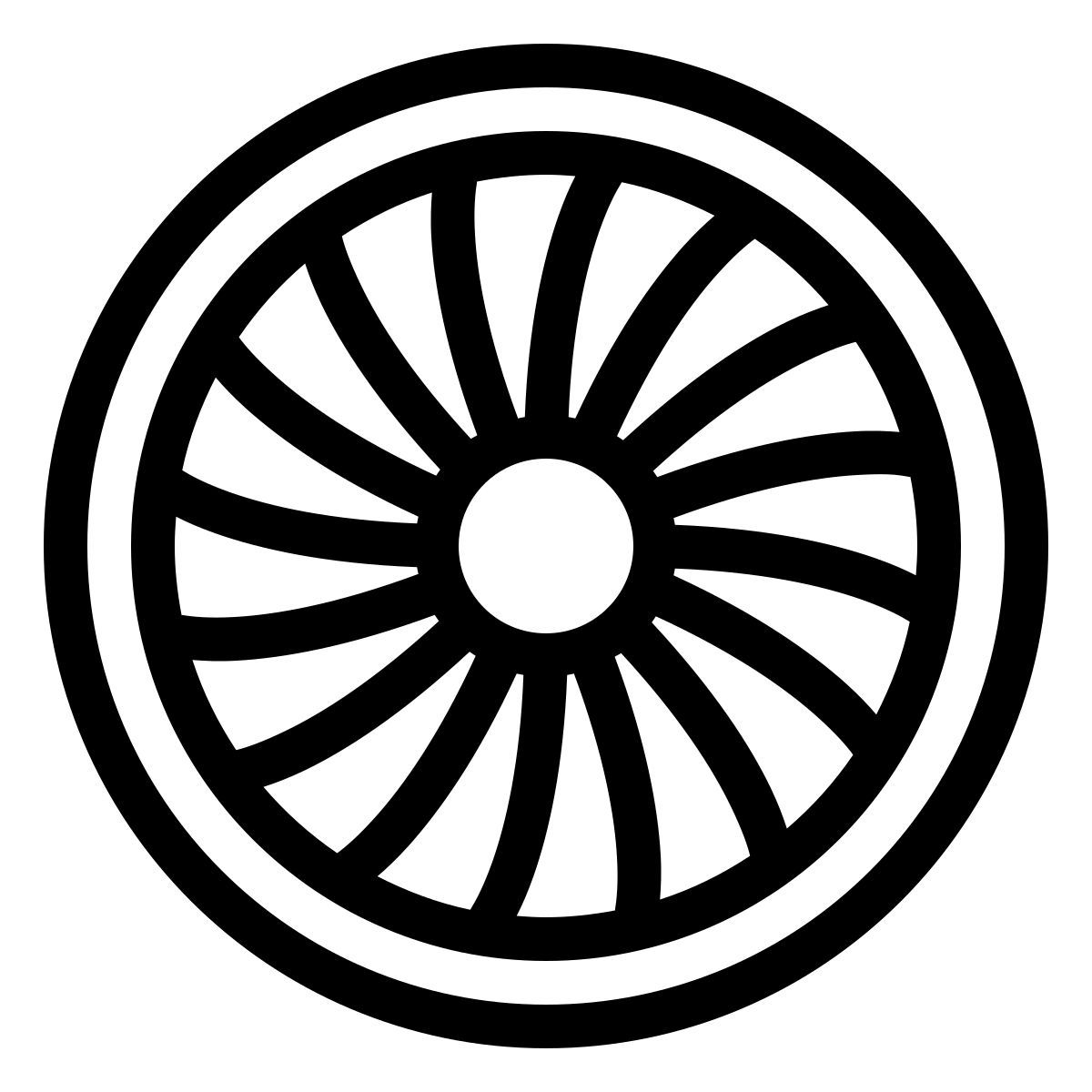 ios 17 outlined style motor a jato icon