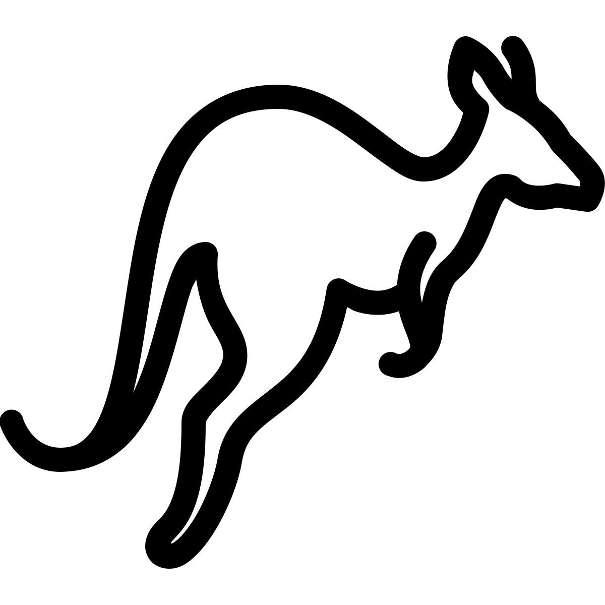 ios 17 outlined style canguro icon