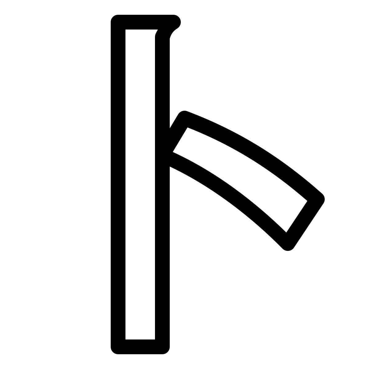 ios 17 outlined style katakana a icon