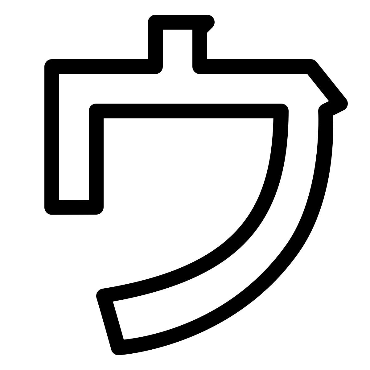 ios 17 outlined style katakana u icon