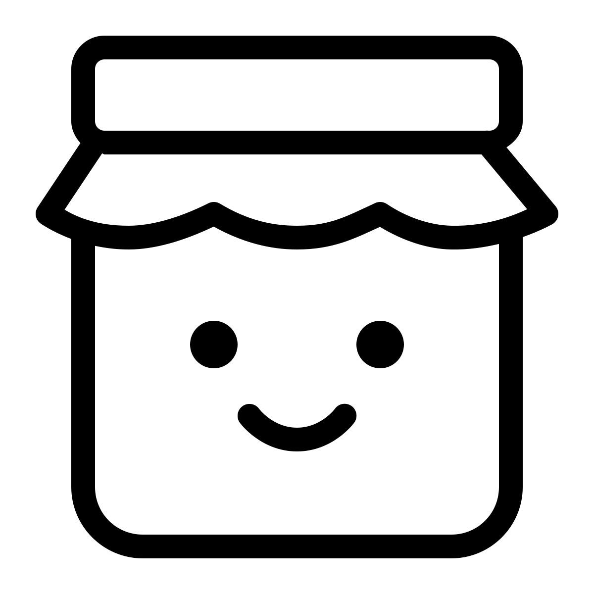 ios 17 outlined style kawaii jam icon