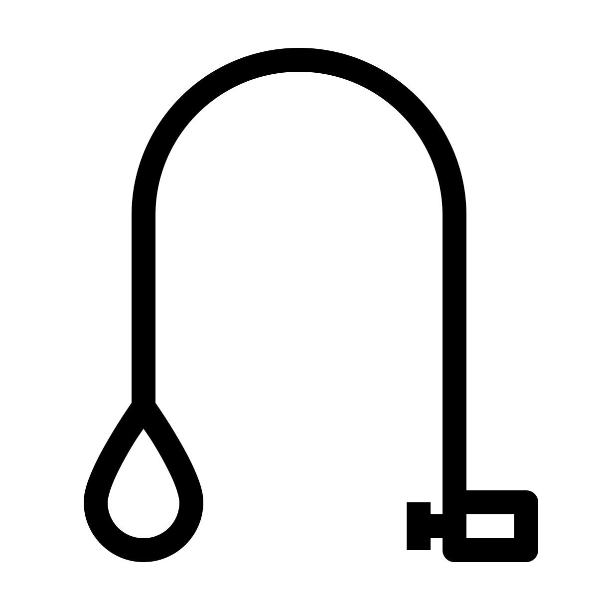 ios 17 outlined style bloqueo kensington icon