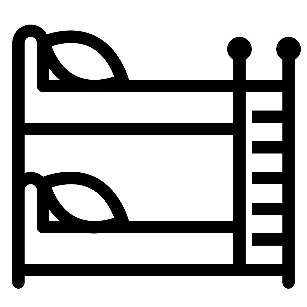 ios 17 outlined style 아이 침실 icon