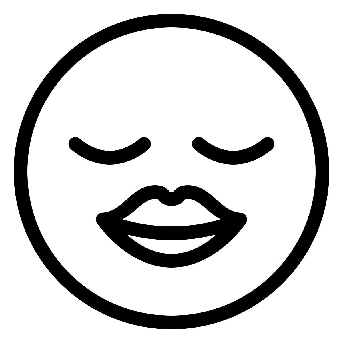 ios 17 outlined style baiser icon