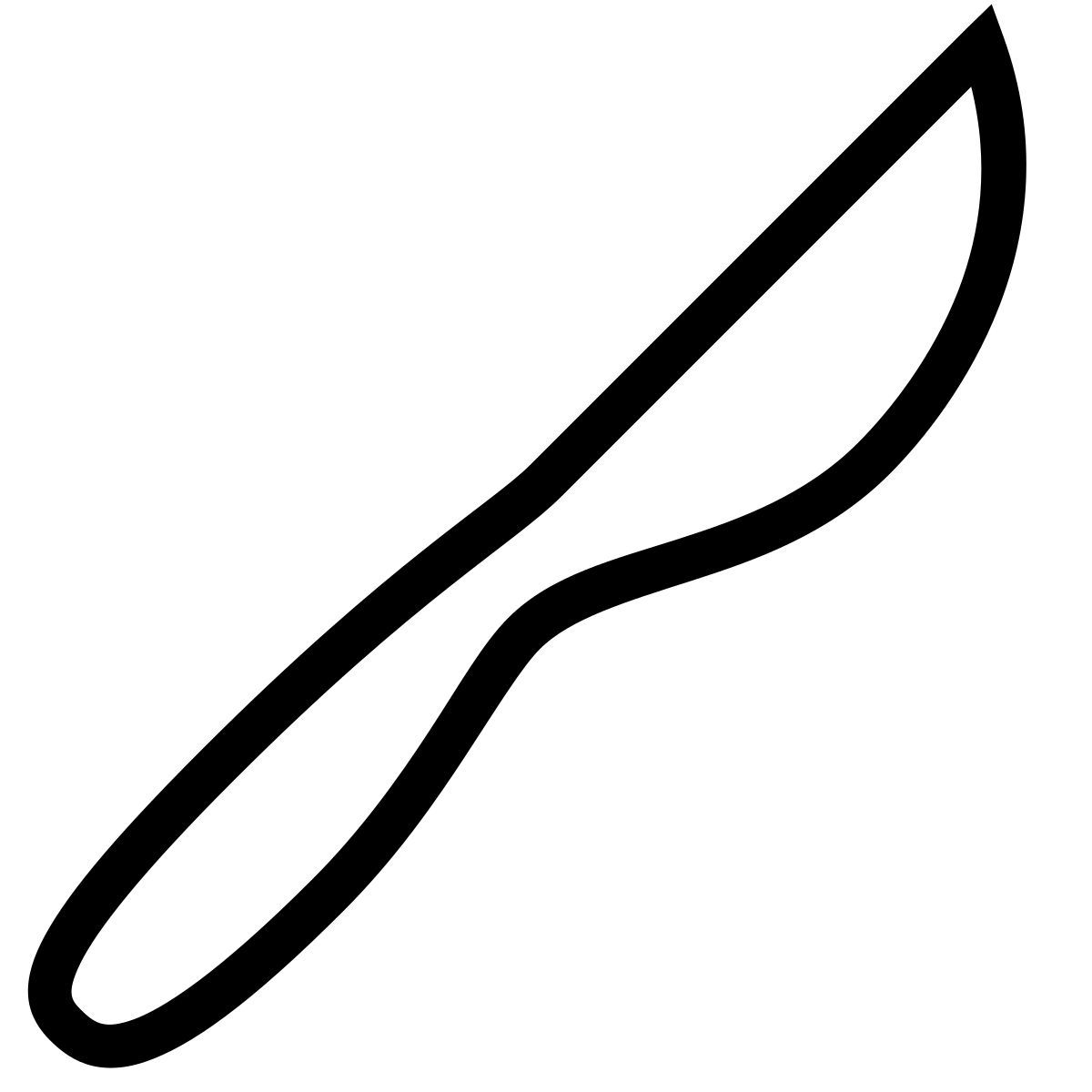 ios 17 outlined style couteau icon