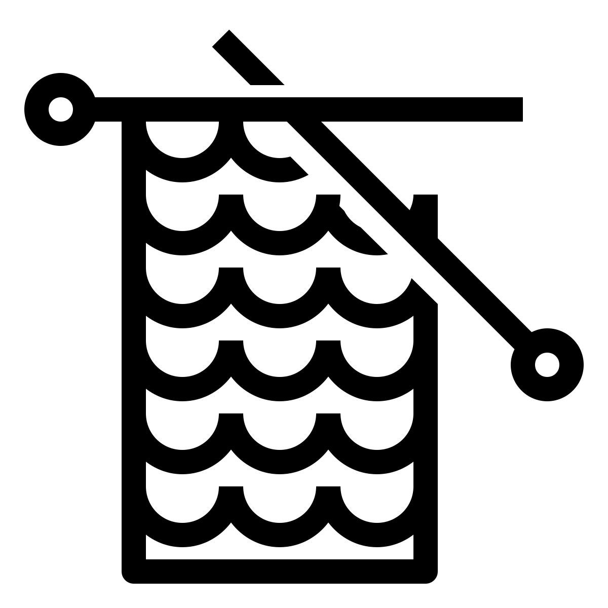 ios 17 outlined style tejido de punto icon