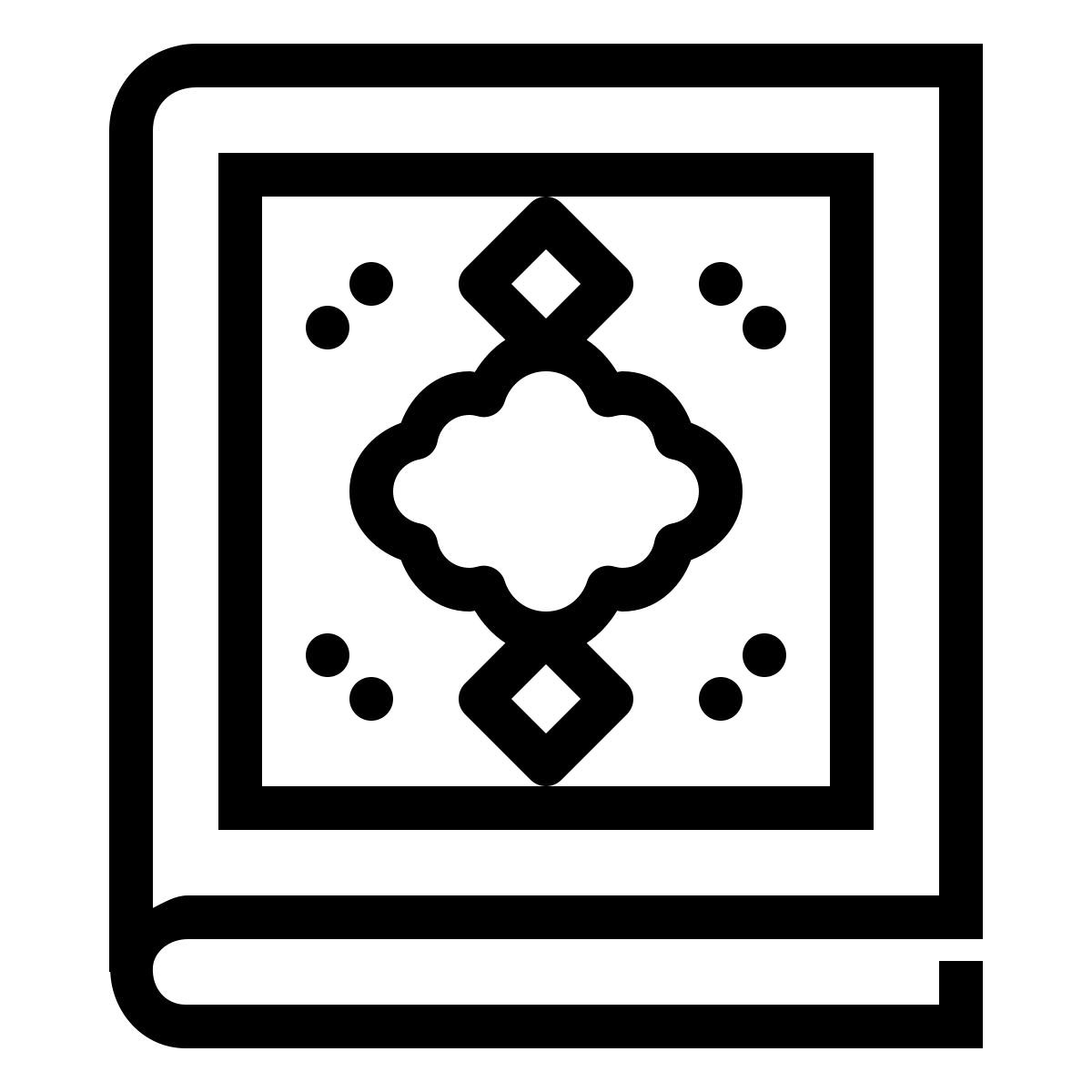 ios 17 outlined style 꾸란 icon