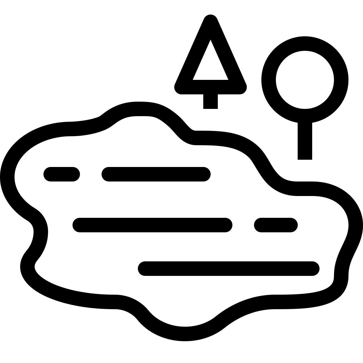 ios 17 outlined style 湖 icon