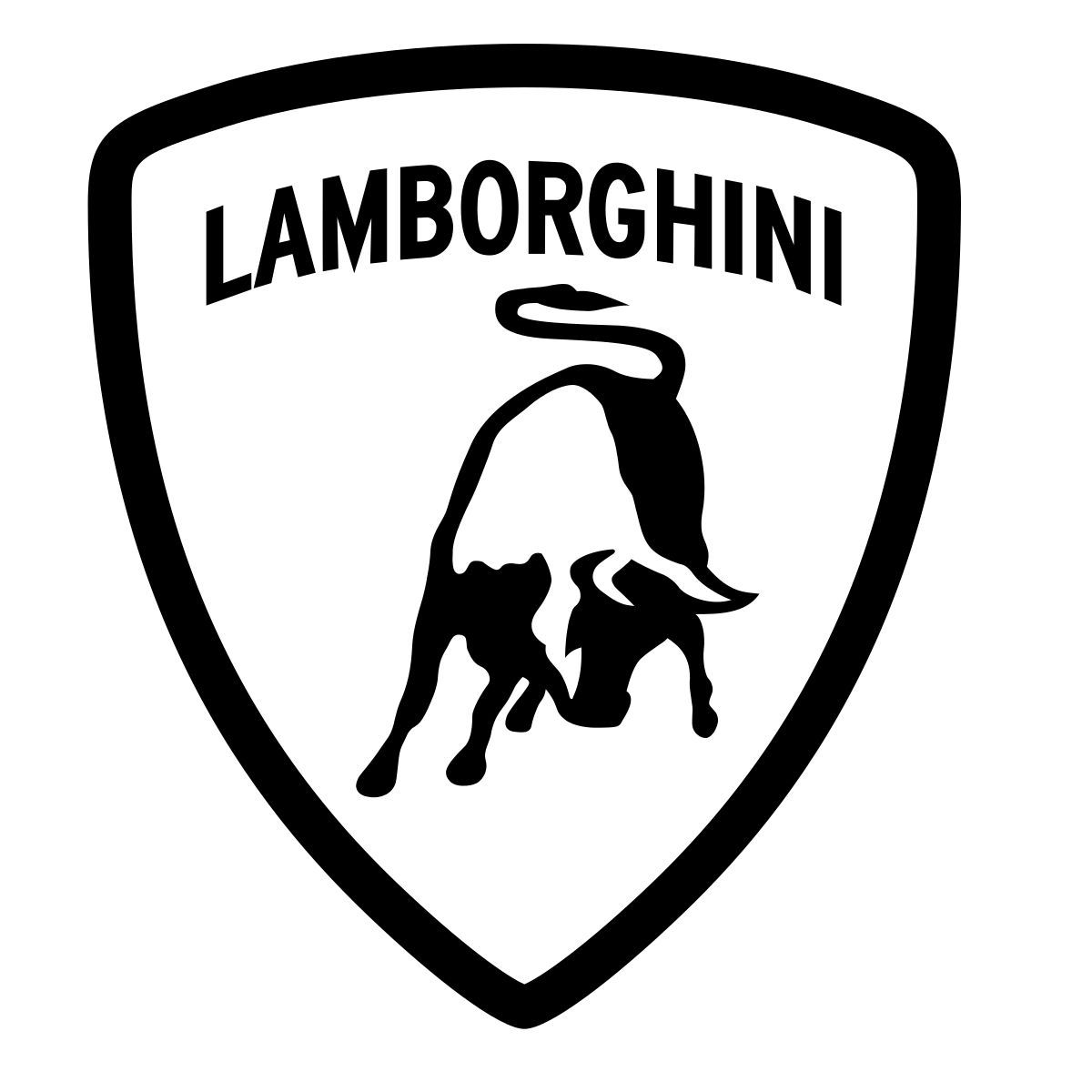 ios 17 outlined style lamborghini icon