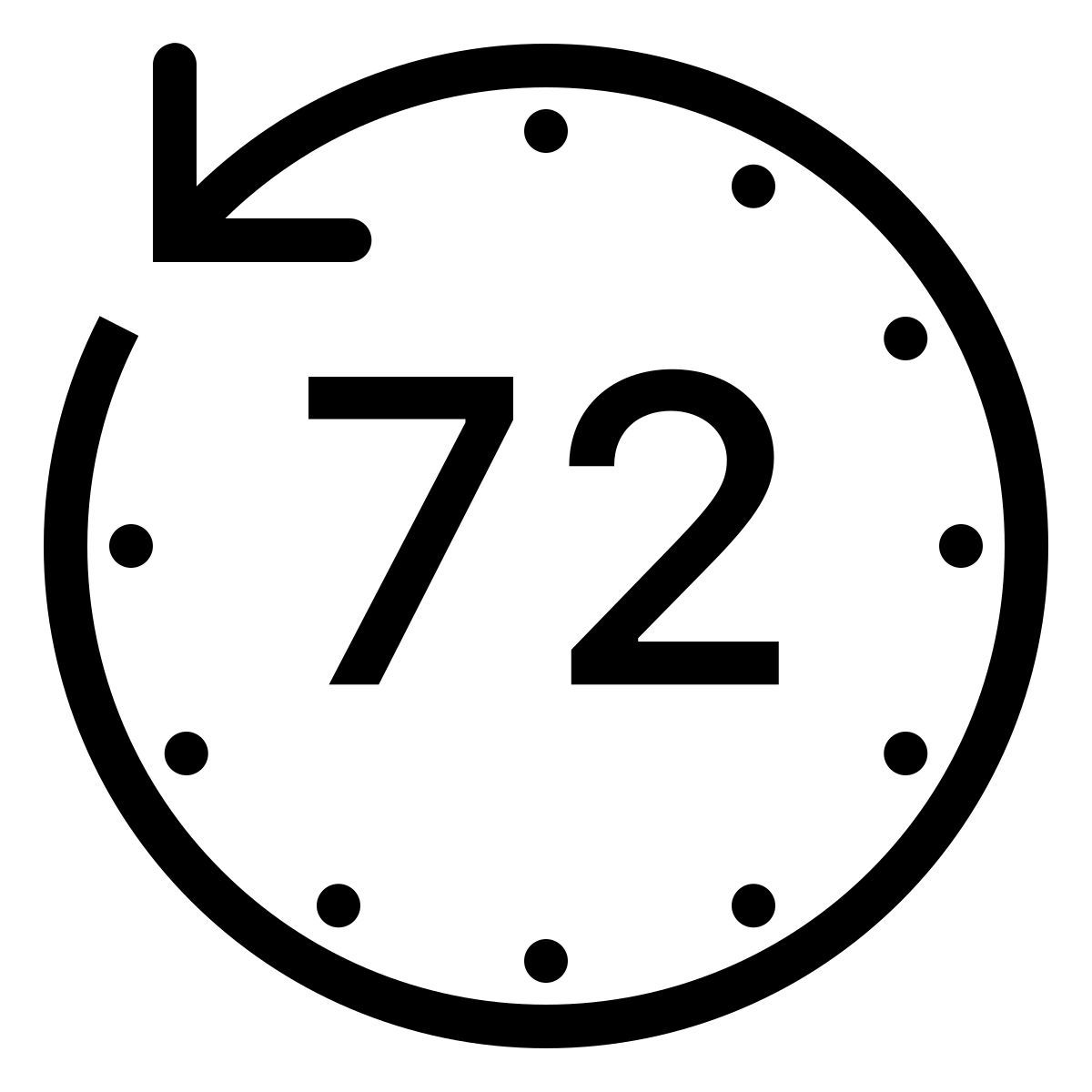 ios 17 outlined style últimas 72 horas icon