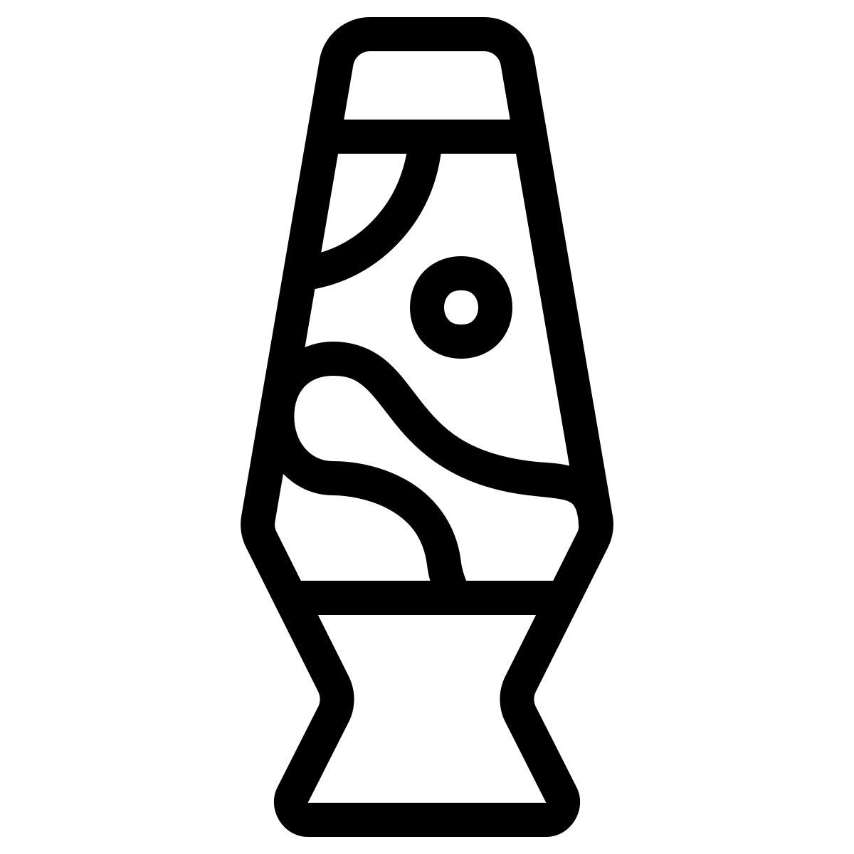 ios 17 outlined style 熔岩灯 icon