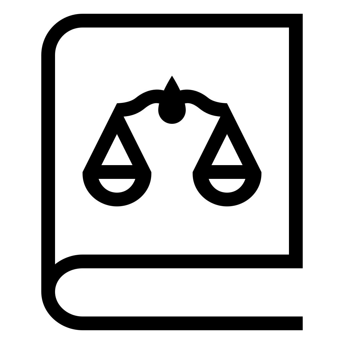 ios 17 outlined style 法律书籍 icon