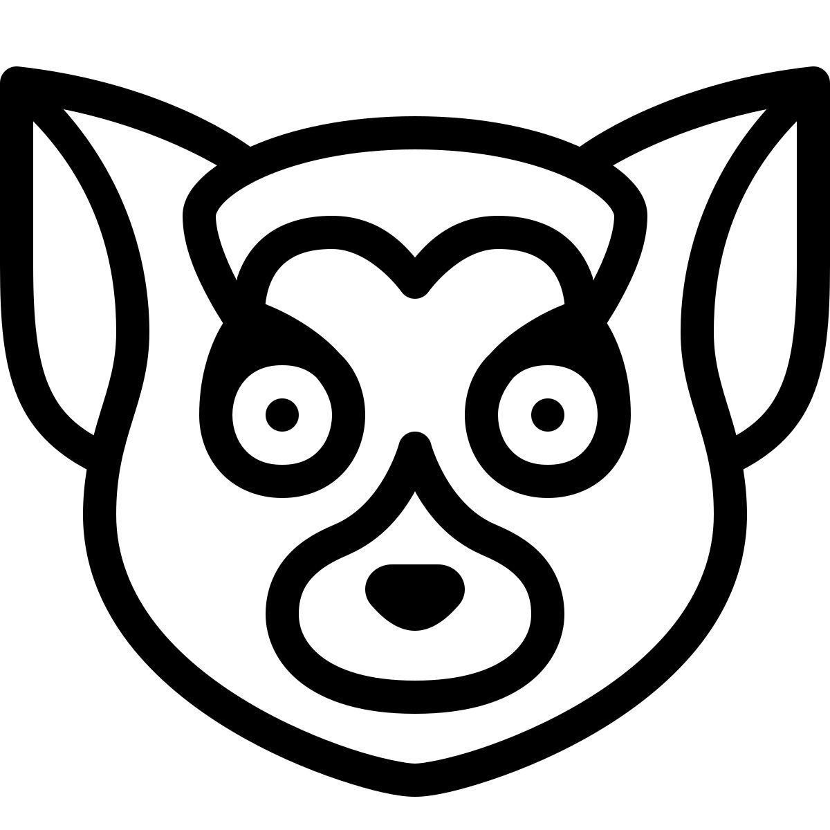 ios 17 outlined style lémur icon