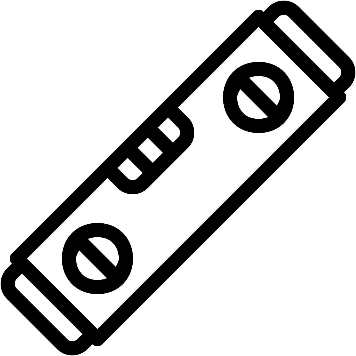 ios 17 outlined style herramienta de nivel icon