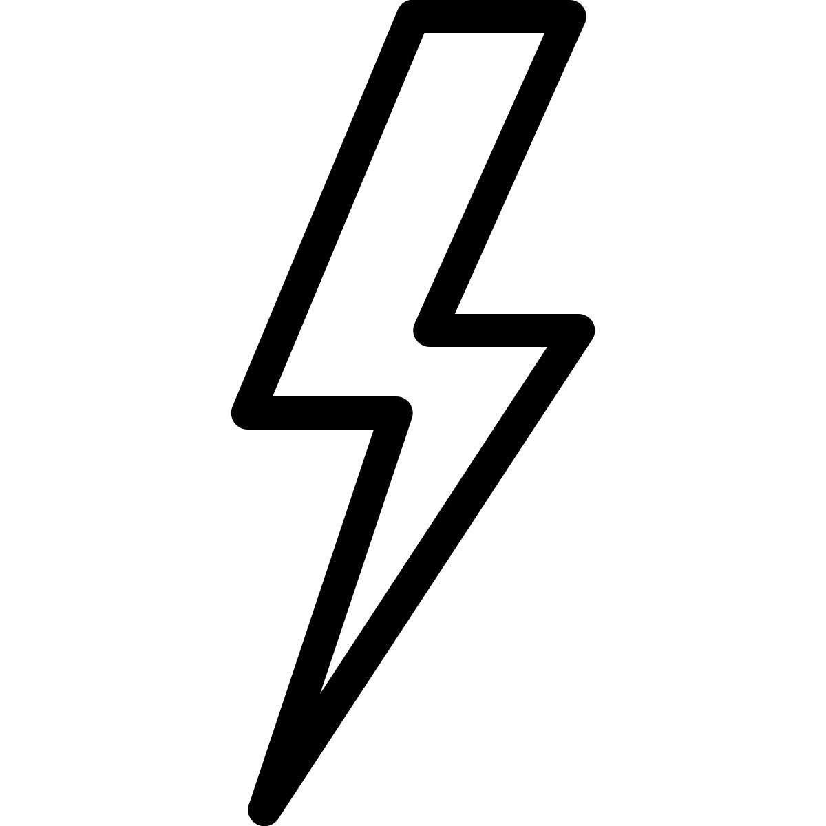 ios 17 outlined style relámpago icon