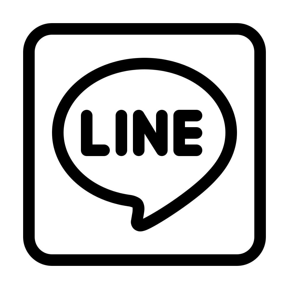 ios 17 outlined style envíame un line icon