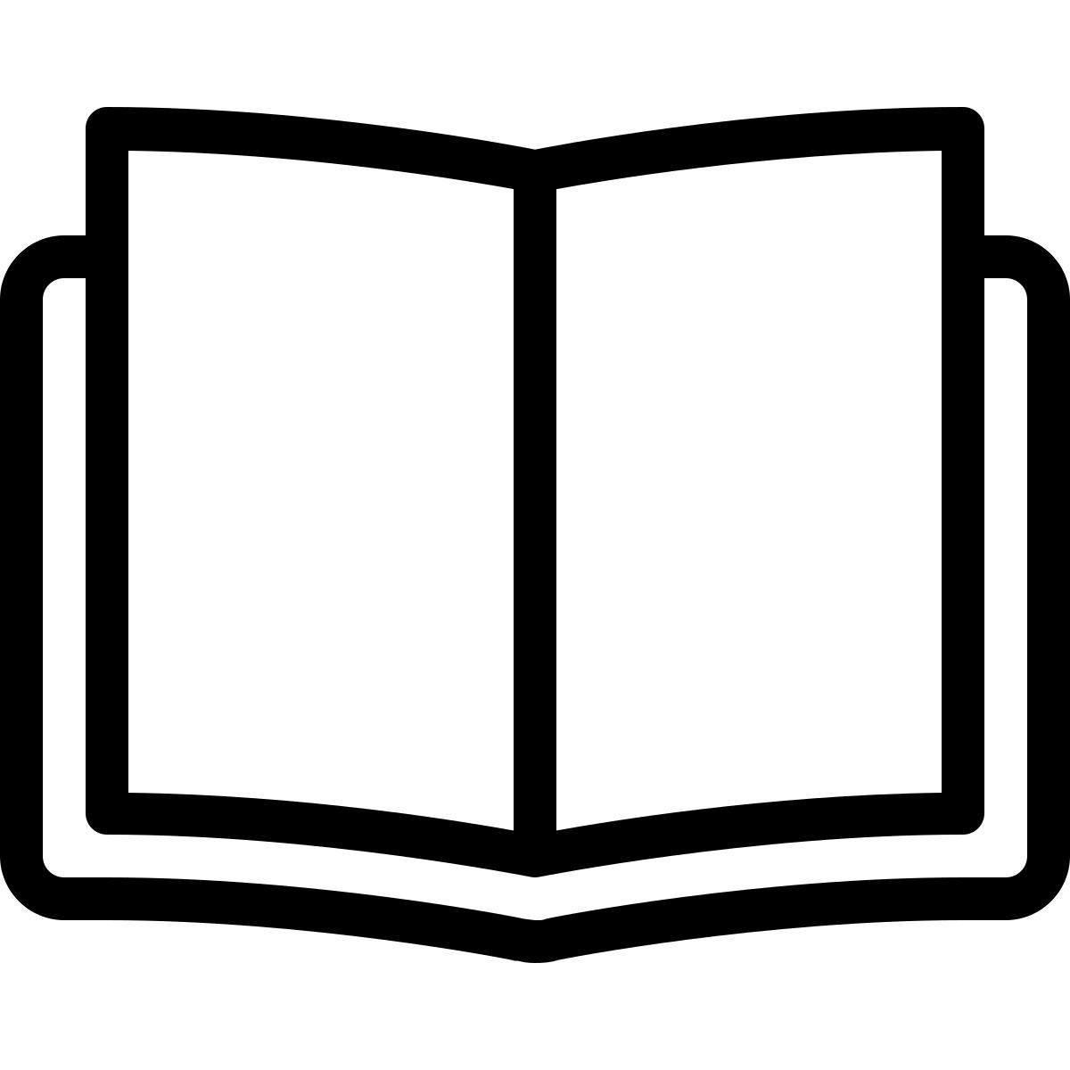 ios 17 outlined style literature icon