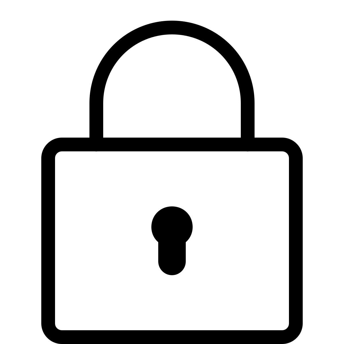 ios 17 outlined style lock icon