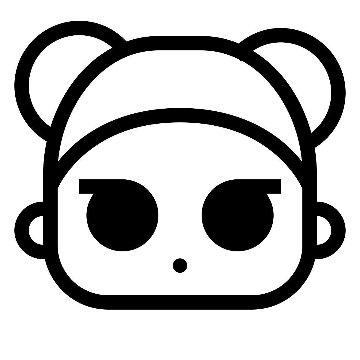 ios 17 outlined style muñeca icon