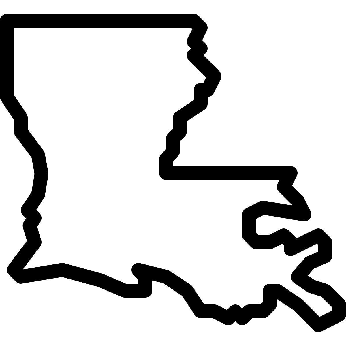 ios 17 outlined style luisiana icon