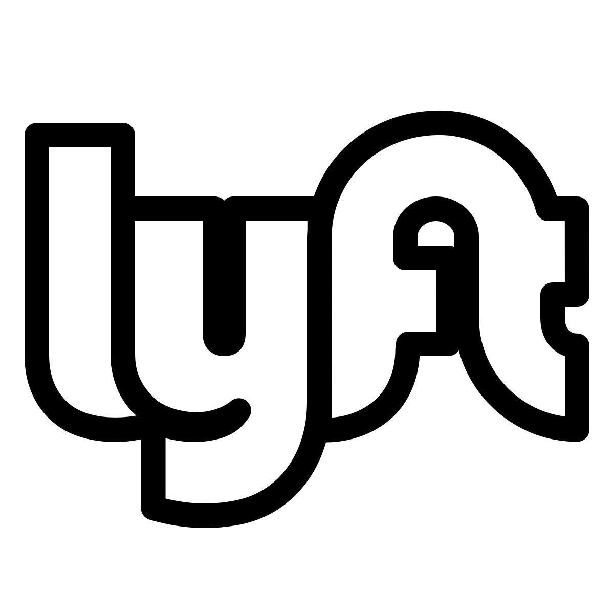 ios 17 outlined style lyft icon