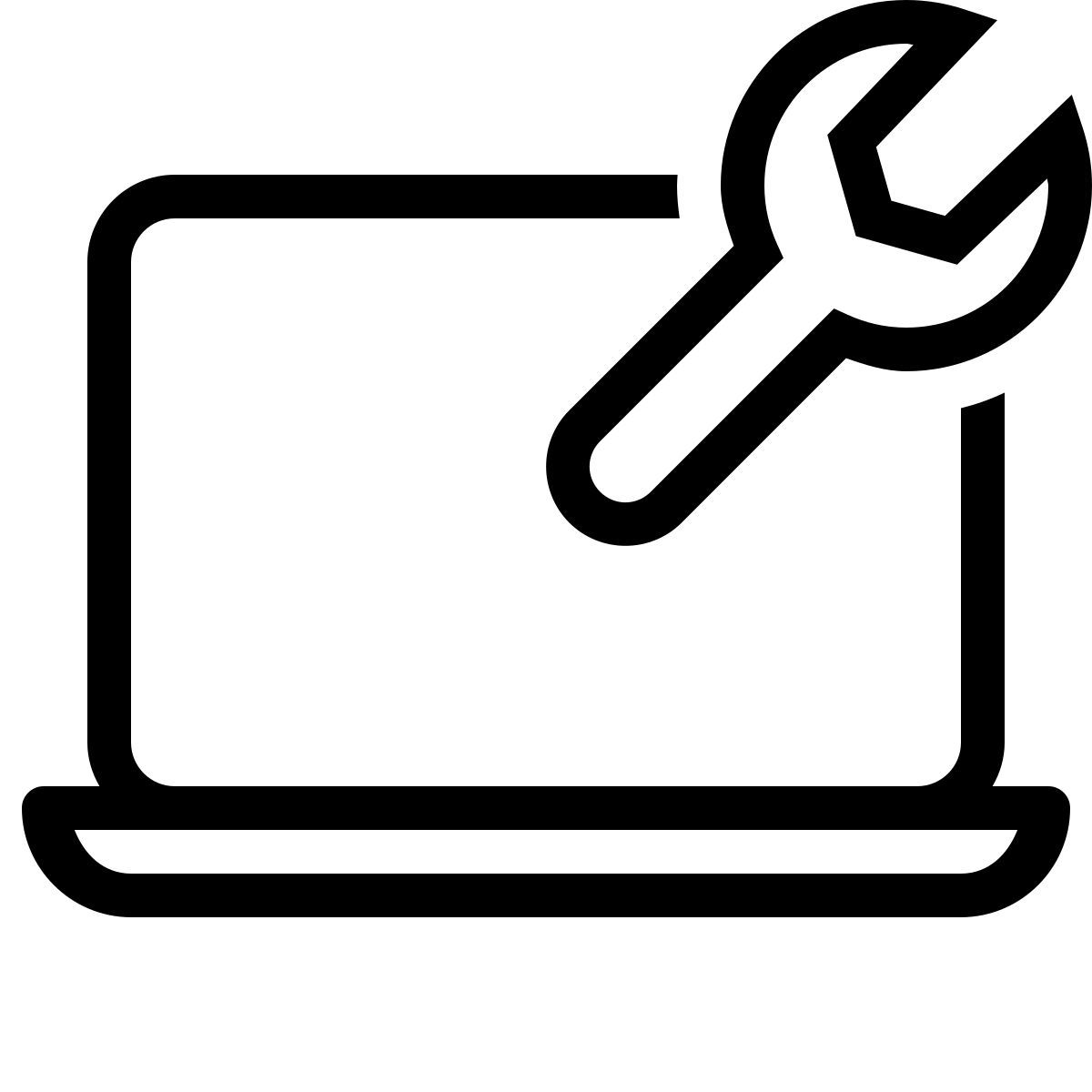 ios 17 outlined style paramètres du macbook icon