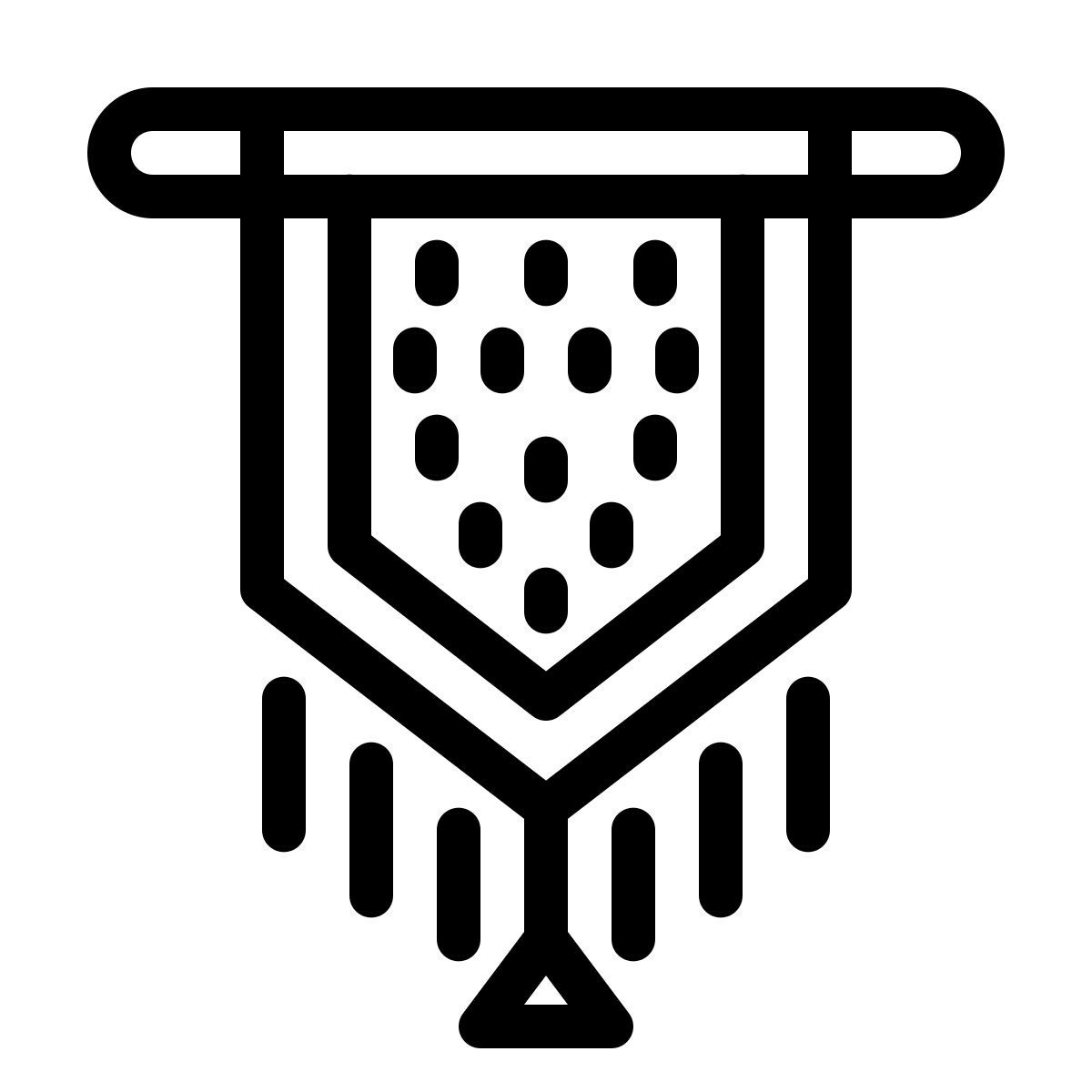 ios 17 outlined style macramé icon