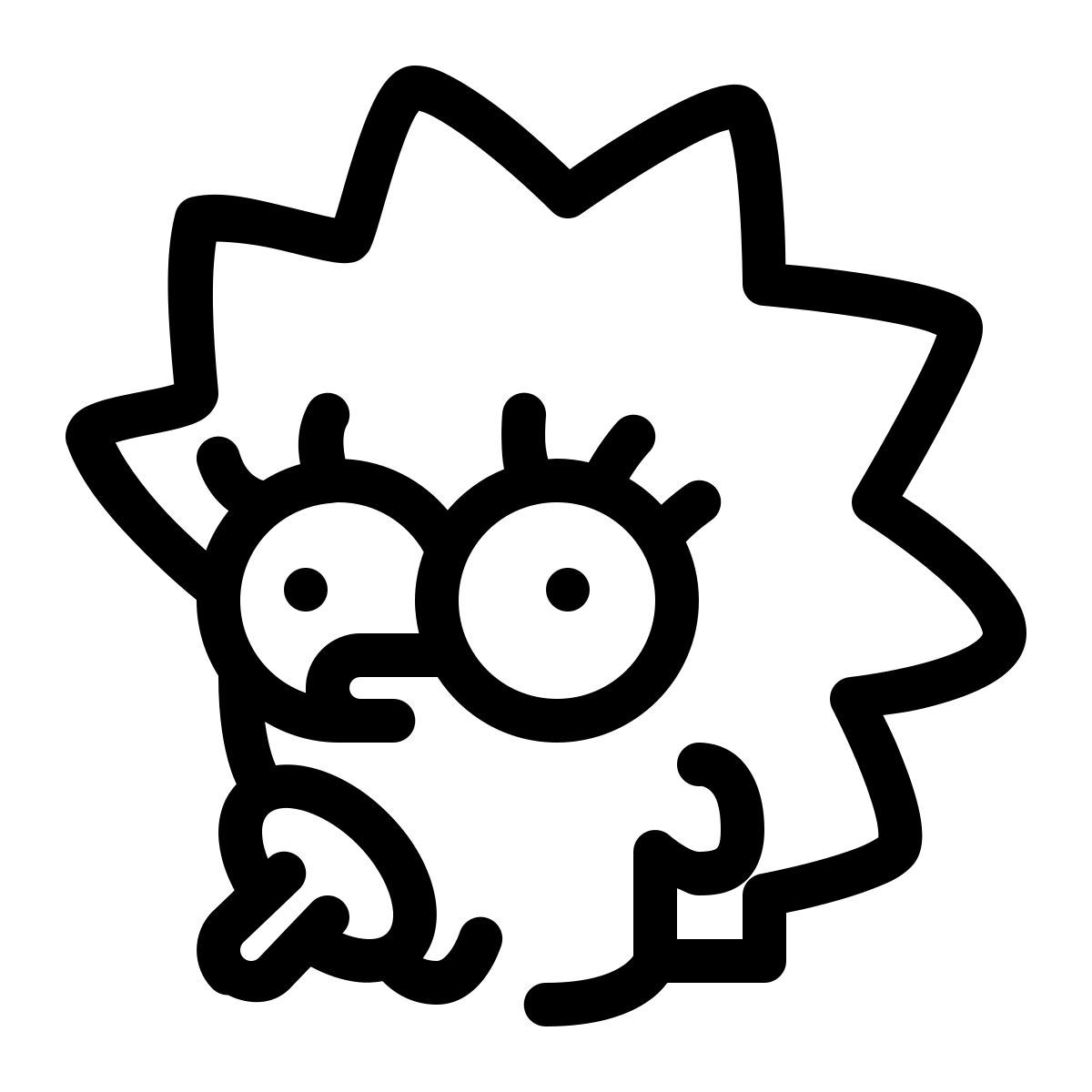 ios 17 outlined style maggie simpson icon