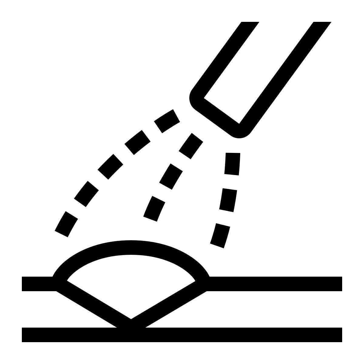 ios 17 outlined style manual metal arc welding icon