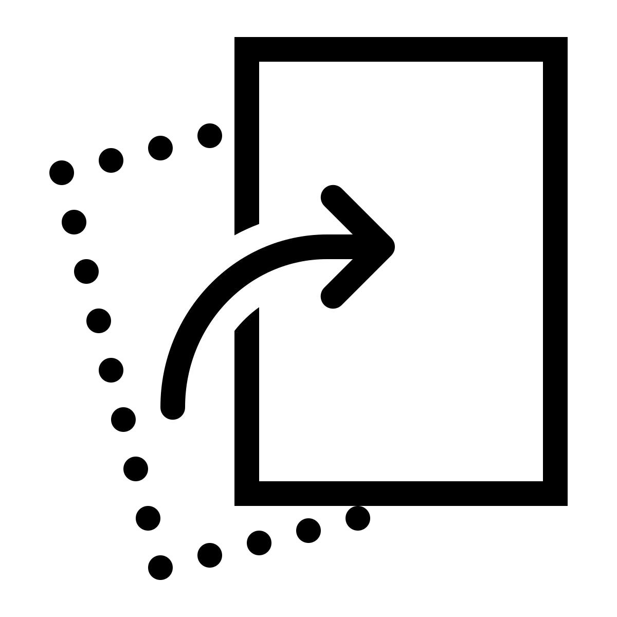 ios 17 outlined style rotación de página manual icon