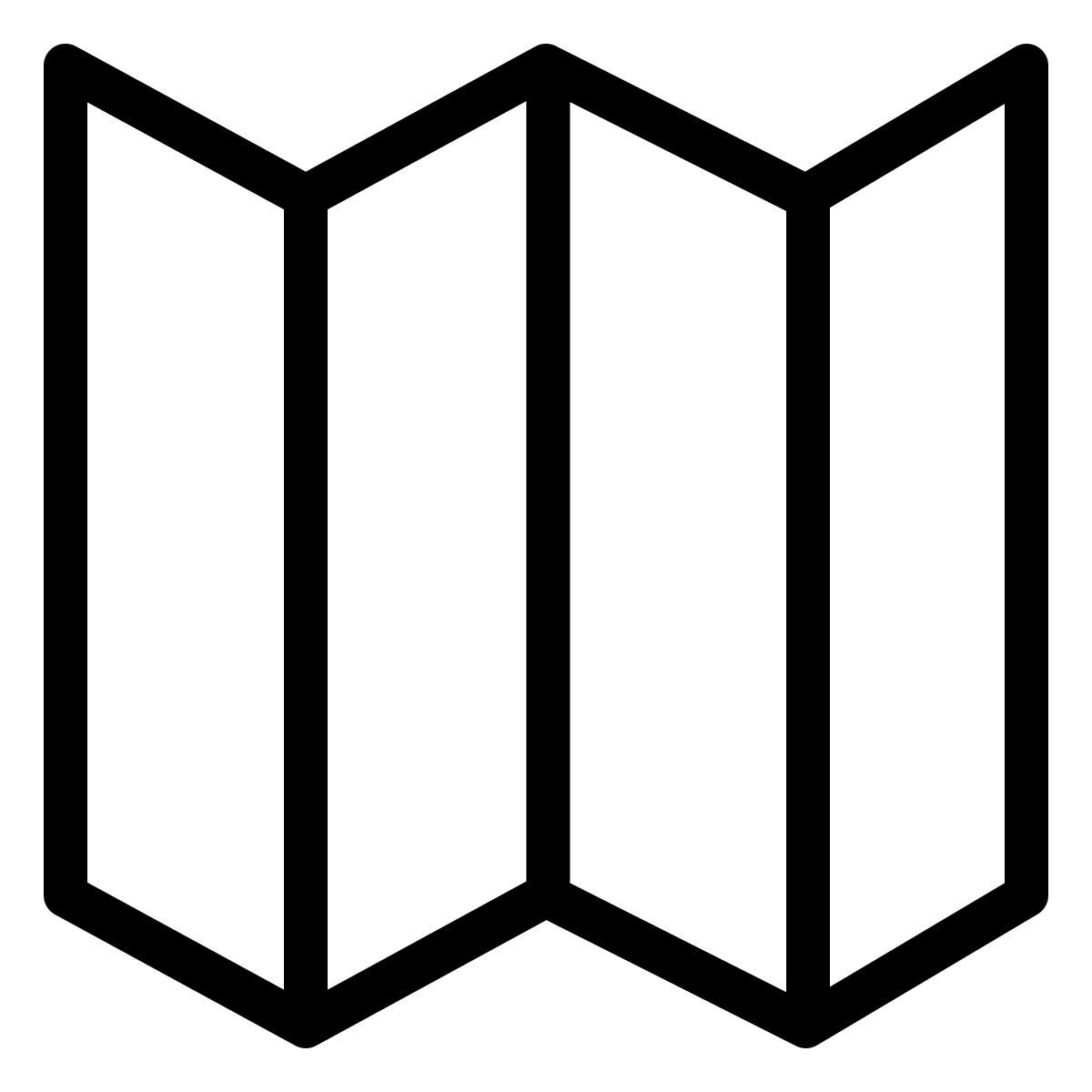 ios 17 outlined style mapa icon