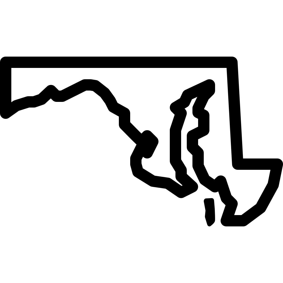 ios 17 outlined style maryland icon