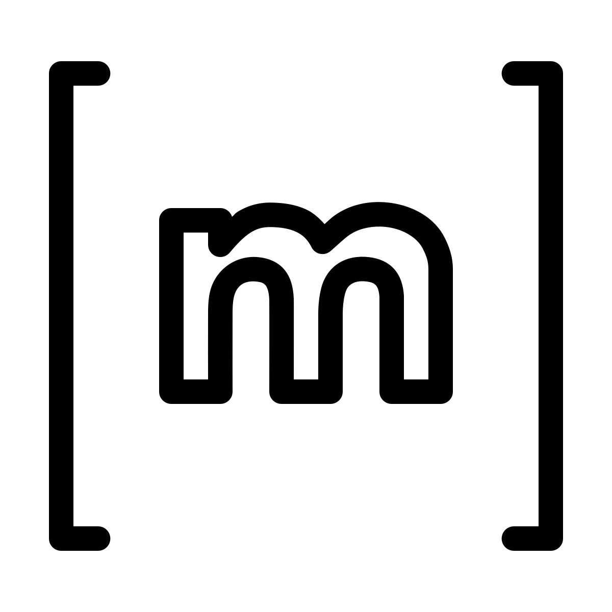 ios 17 outlined style 매트릭스 로고 icon