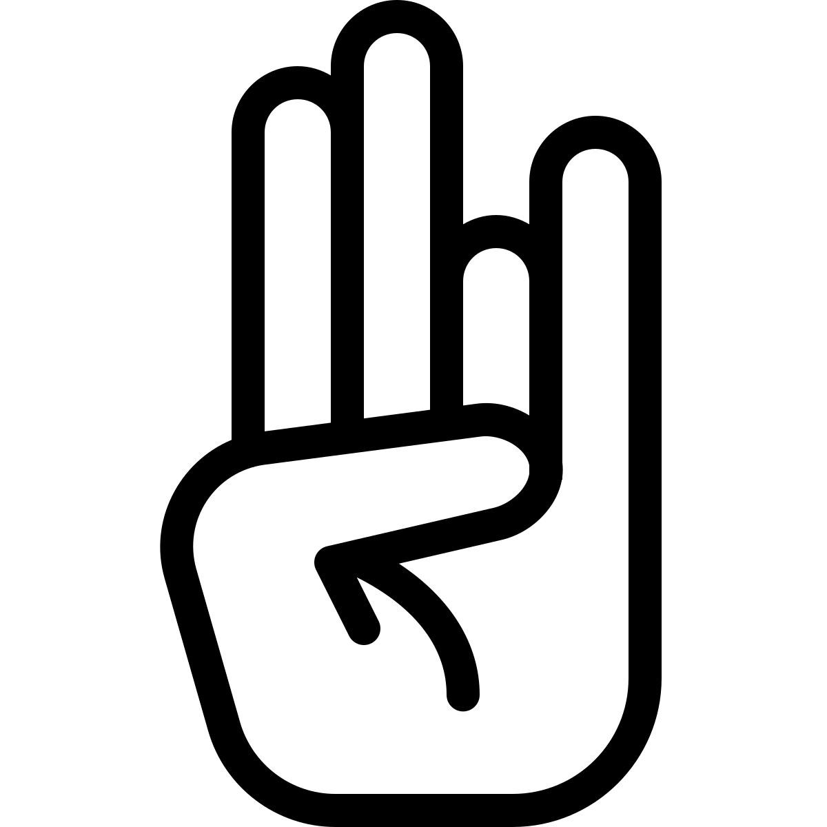 ios 17 outlined style mayura 手势 icon