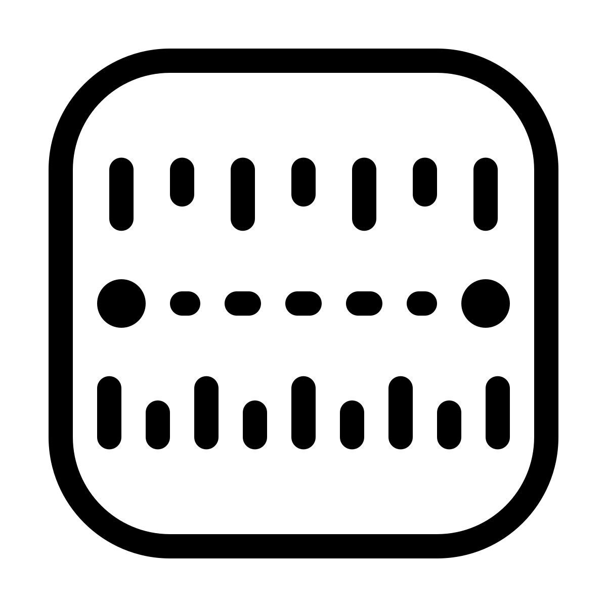 ios 17 outlined style medida icon