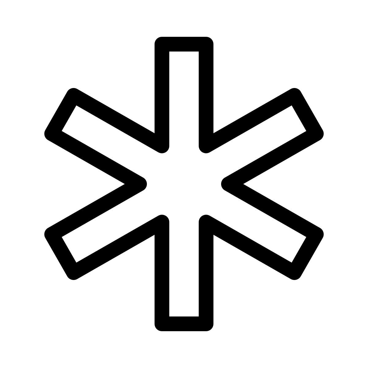 ios 17 outlined style medical id icon